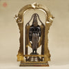 Brass Tirupati Balaji with Frame, Black & Golden Finish, 39"