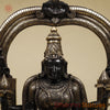 Brass Lakshmi Sitting (Padmavathi) With Special Frame, Deep Black & Smooth Finish, 30"