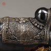 Brass Nandi Seated With Fine Carving, Black Patina & Smooth Finish, 22"