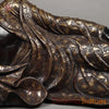 Brass Buddha Resting, Black Patina & Copper Finish 47"