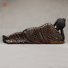 Brass Buddha Resting, Black Patina & Copper Finish 47"