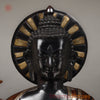 Brass Buddha Medicine Posture, Deep Black and Rich copper Finish 34"