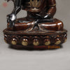 Brass Buddha Medicine Posture, Deep Black and Rich copper Finish 34"