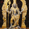 Brass Kaali Idol, Forged in Divinity, Black Antique Finish, 21"