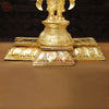 Brass Lord Surya Idol, The Radiant Deity of Time and Illumination, Glazing Gold Finish 36"