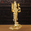 Brass Lord Surya Idol, The Radiant Deity of Time and Illumination, Glazing Gold Finish 36"