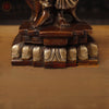 Brass Ardhanarishwar Idol, Timeless Unity, Copper Finish with Golden Hues, 17.5"