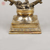 Brass Natraj Idol, Dancing Lord Shiva, Smooth Finish 15"