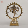 Brass Natraj Idol, Dancing Lord Shiva, Smooth Finish 15"