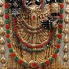 Brass Tirupati Balaji (Venkateshvara), Black finish with Stone Work, 46" Crafted With 100 Hours of Workmanship.