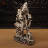 Brass Ardhnarishwar Idol, Dancing With Elephant and Lion On Base 16.5" (Copper) side view