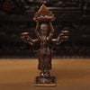 Brass Deep Lakshmi Idol- Holding 8 diyas (lamps), Bronze & golden Finish 15"