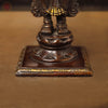 Brass Deep Lakshmi Idol- Holding 8 diyas (lamps), Bronze & golden Finish 15"