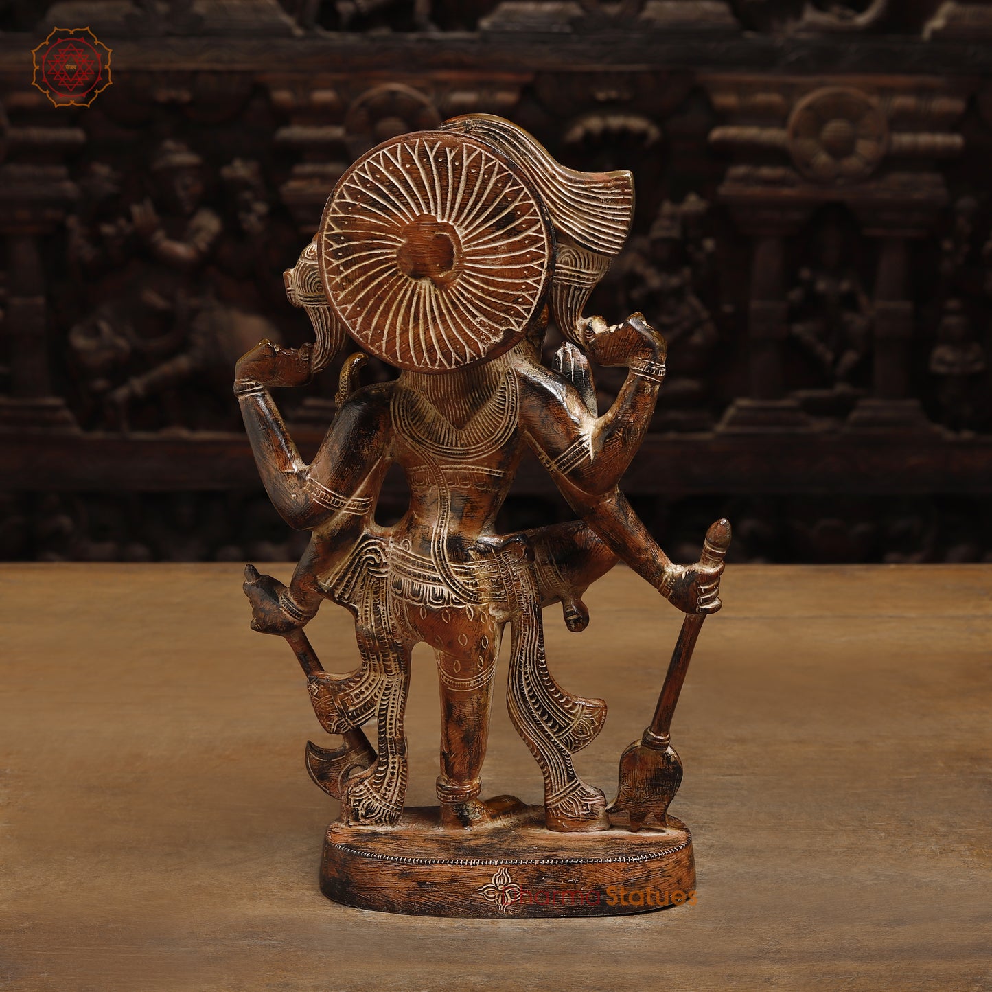 Brass Dancing Shiva, Golden Finish, 12"