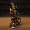 Brass Lakshmi Idol, Sitting on a Lotus Pedastal, Copper Gold Finish, 12"