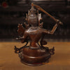 Brass  Manjushree Seated, copper & Gold, 12.5"