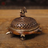 Brass Tortoise Inscense Burner, Antique Gold Finish 5"