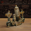 Brass Tirupati Balaji, Natural Patina & Golden Finish, 12"