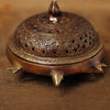 Brass Tortoise Inscense Burner, Antique Gold Finish 5"