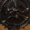 Brass Natraj sculpture, The Artistic Dance of Life, Black Patina and Golden Finish, 14"