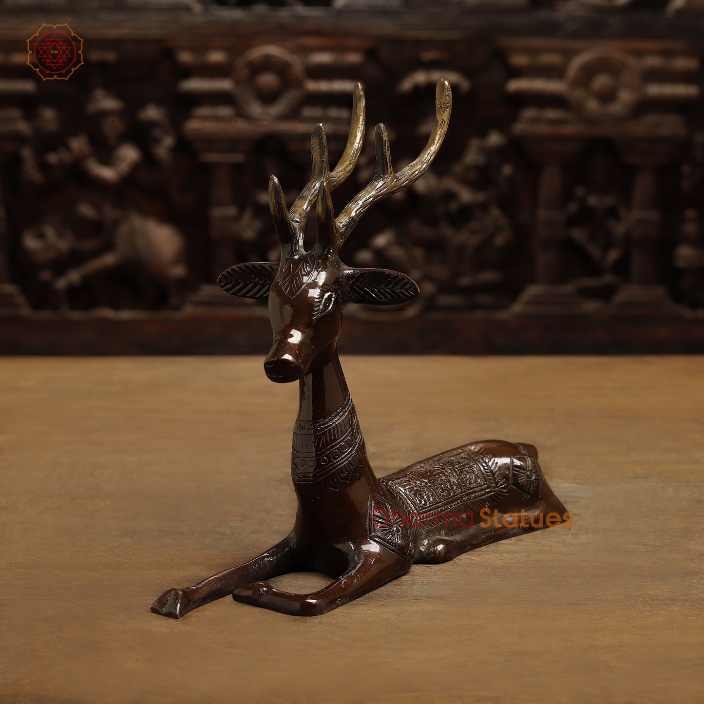 Brass Deer, Copper Finish, 9.5