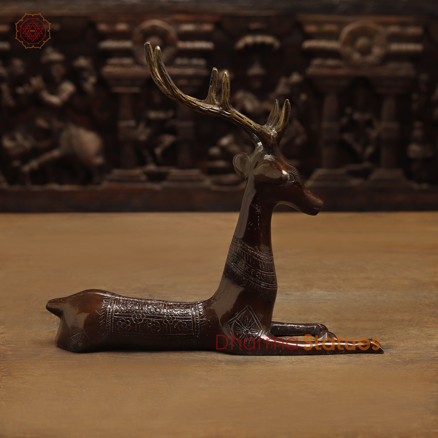 Brass Deer, Copper Finish, 9.5