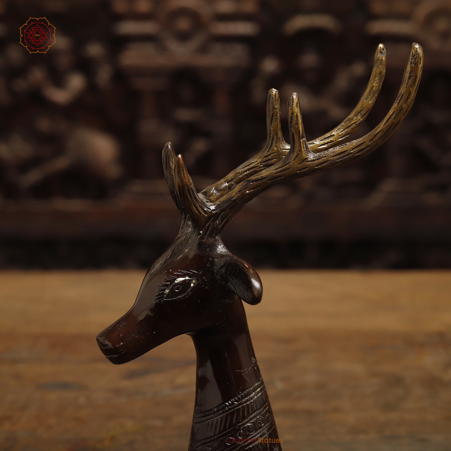 Brass Deer, Copper Finish, 9.5