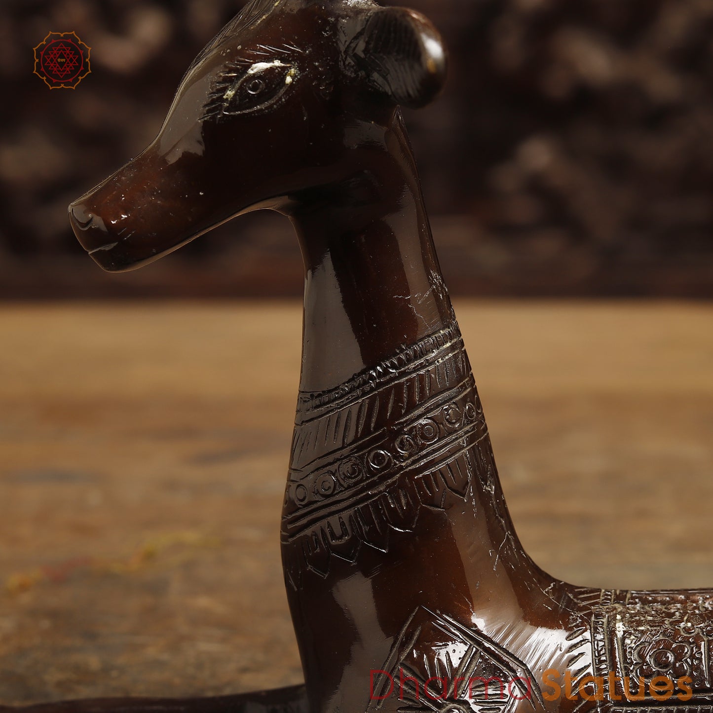 Brass Deer, Copper Finish, 9.5