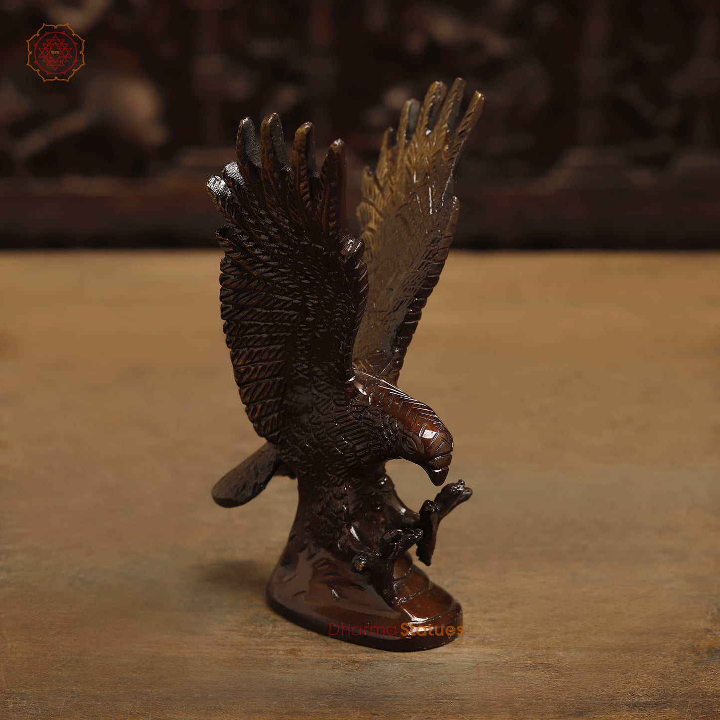 Brass Eagle Hawk, Copper Finish & Golden Finish, 6"