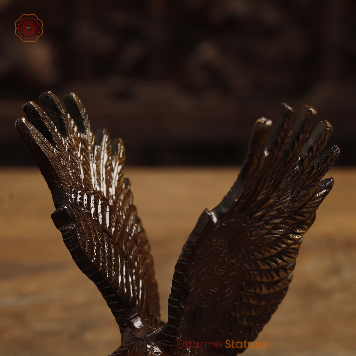 Brass Eagle Hawk, Copper Finish & Golden Finish, 6"