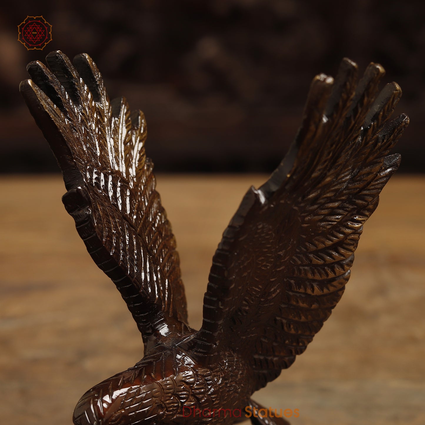 Brass Eagle Hawk, Copper Finish & Golden Finish, 6"
