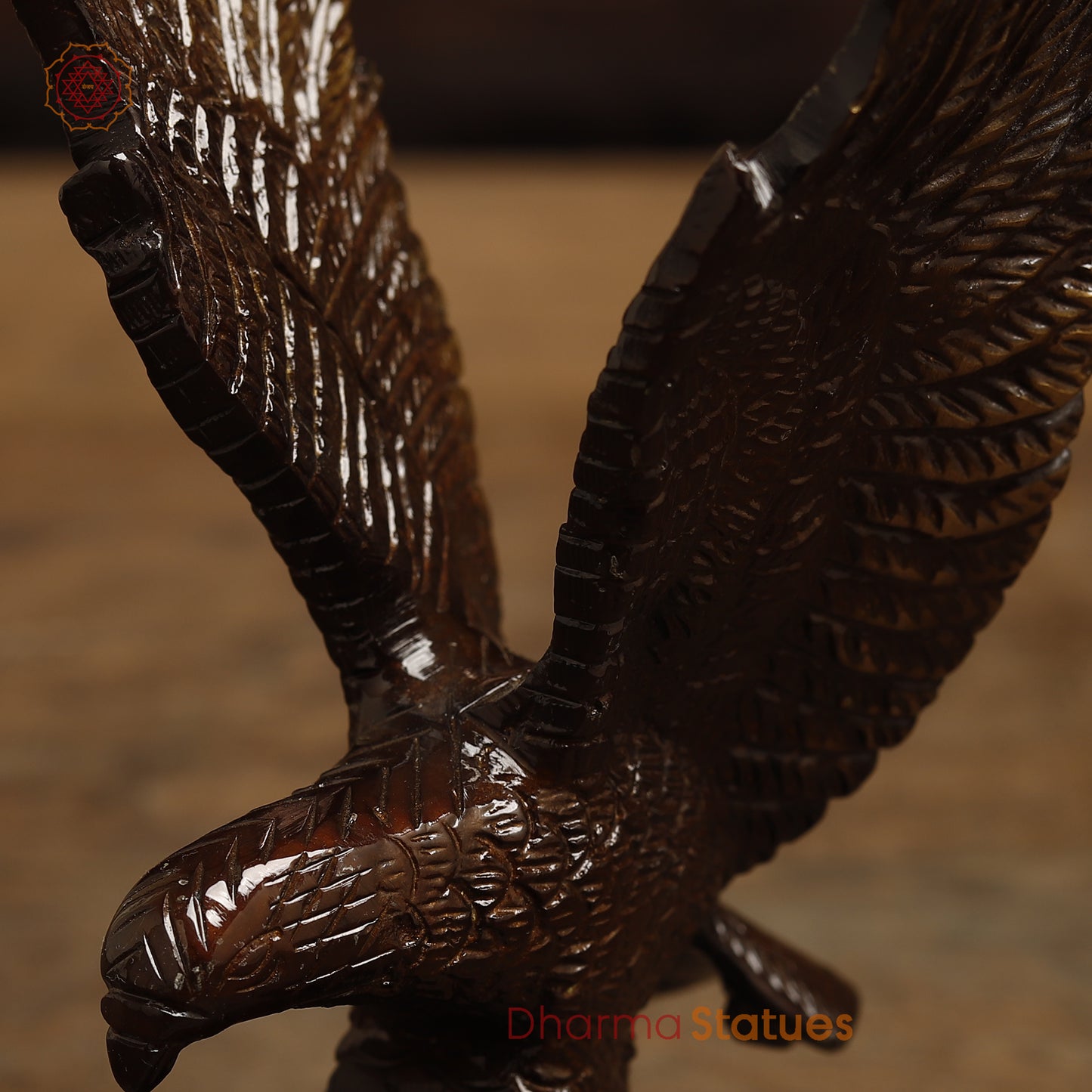 Brass Eagle Hawk, Copper Finish & Golden Finish, 6"