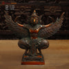 Brass Garuda with Open Wings, Copper Finish, 12"