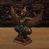 Brass Garuda with Open Wings, Copper Finish, 12"