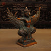 Brass Garuda with Open Wings, Copper Finish, 12"