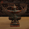 Brass Garuda with Open Wings, Copper Finish, 12"