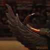 Brass Garuda with Open Wings, Copper Finish, 12"