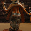 Brass Ganesh Standing on Pedestal, Copper Finish, 19"