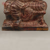 Brass Ganesh seated in Blessing Posture, Rustic Copper Finish 22.5"