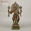 Brass Venugopal Krishna, Green Chola Finish 24"