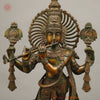 Brass Venugopal Krishna, Green Chola Finish 24"