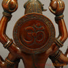 Brass Shiva Seated with 6 Hands , Bronze Finish 14"