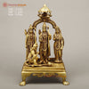 Brass Ram Darbar on Chowki, Fine Golden Finish, 14"