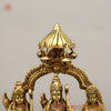 Brass Ram Darbar on Chowki, Fine Golden Finish, 14"