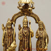 Brass Ram Darbar on Chowki, Fine Golden Finish, 14"