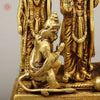 Brass Ram Darbar on Chowki, Fine Golden Finish, 14"