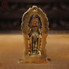 Brass Vishnu Statue, Blessing Posture, Fine Golden Finish 9"