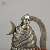 Brass Shiva Head With Ganga on Crown, Fine Smooth Finish, 20"