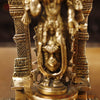 Brass Vishnu Lakshmi Pair ,Regal Divine Pair, Golden Finish, 9"