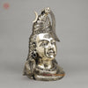 Brass Shiva Head With Ganga on Crown, Fine Smooth Finish, 20"